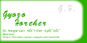 gyozo horcher business card